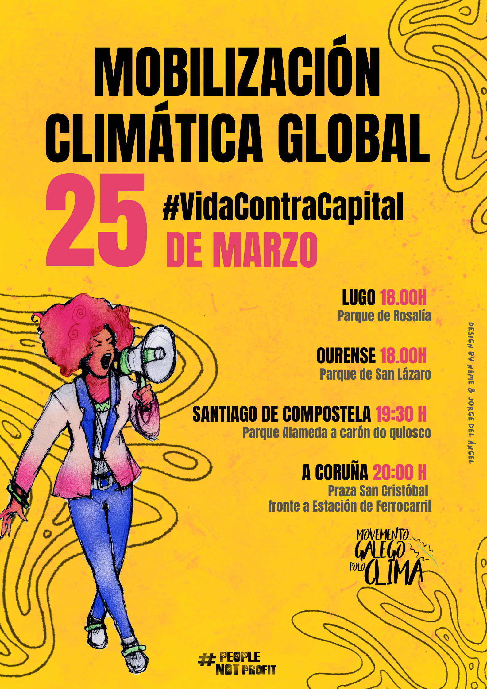 O Movemento Galego polo Clima súmase hoxe á Mobilización Climática Global