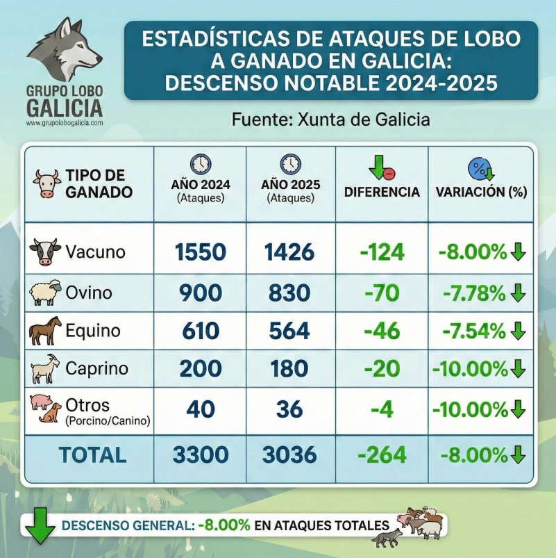 O falso relato que se pretende construír sobre o lobo, coa Xunta liderando esta mala práctica