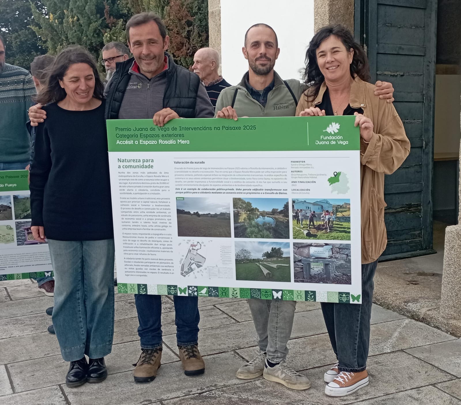 O Grupo Naturalista Hábitat, premiado pola súa aposta pola biodiversidade e o deseño sostible en Oleiros