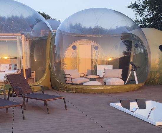 Glamping en Galicia: durmir na natureza require transformar a natureza