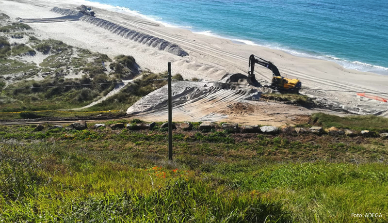 Os recheos da praia de Barrañán investigados polo Seprona por unha posible agresión ás dunas