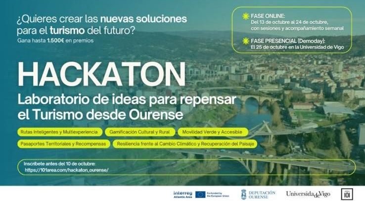 Ourense acollerá un Hackathon para impulsar novas ideas de turismo sostible e dixital